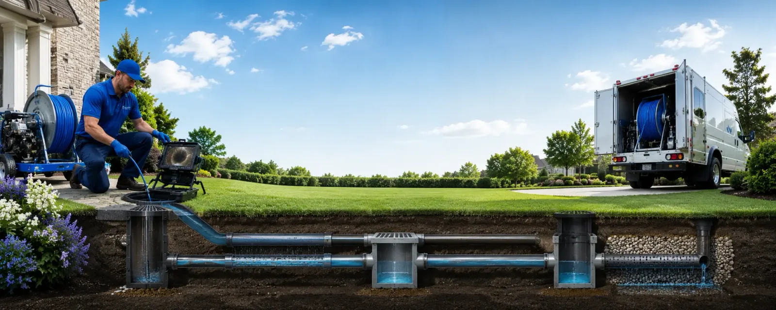 Outdoor drain cleaning information for Walnut Shade, MO